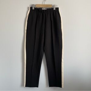 Everlane The Dream Pant - Black with Side Cream Stripe